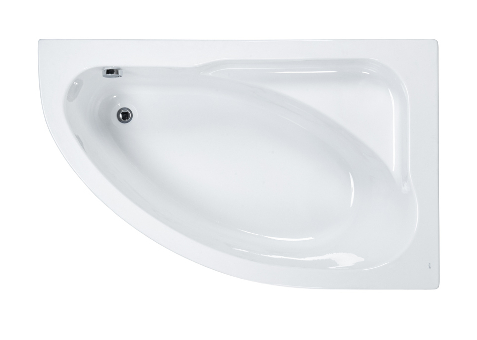 Ванна акриловая Roca Welna 160x100 R, асимметричная, белая, ZRU9302998